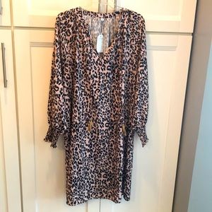 Leopard print lightweight tunic dress #Cheetah #animal print